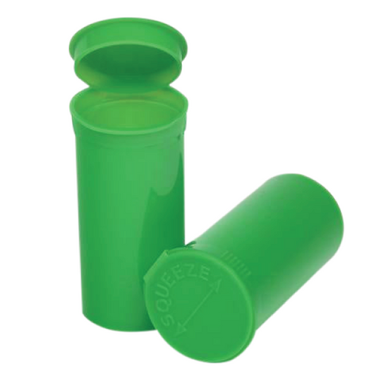 13 Dram Pop Top Vial - 1 Gram - Green - (315 Count)