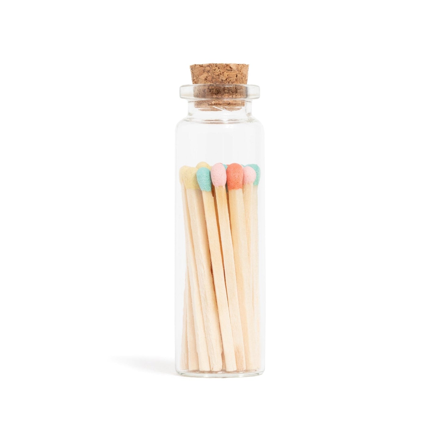 Matches | Small Corked Vial | Pastel Mix Tip